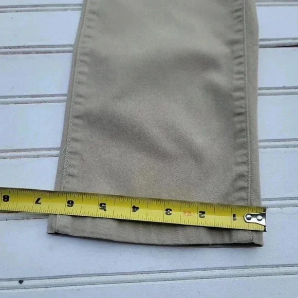 Place Boys Flat Front Beige Khaki Chino Pants Adjastable 29x27 Waist Sz 14 - Picture 10 of 10
